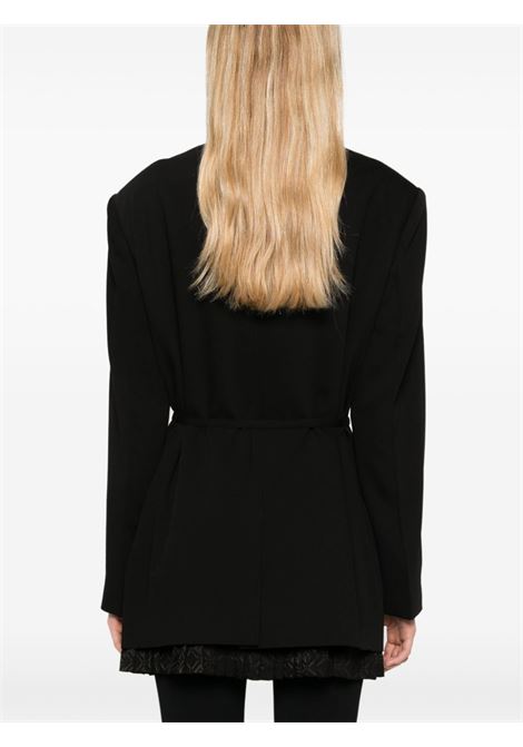 Blazer strutturato con cintura in nero Acne Studios - donna ACNE STUDIOS | AH0294900